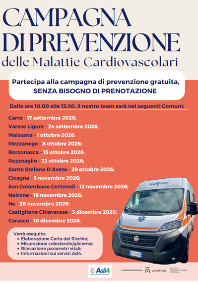 locandina campagna prevenzione malattie cardiovascolari